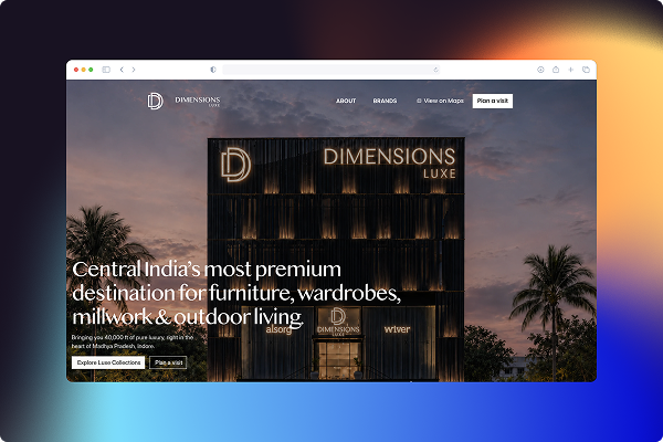 Dimensions Indore — website